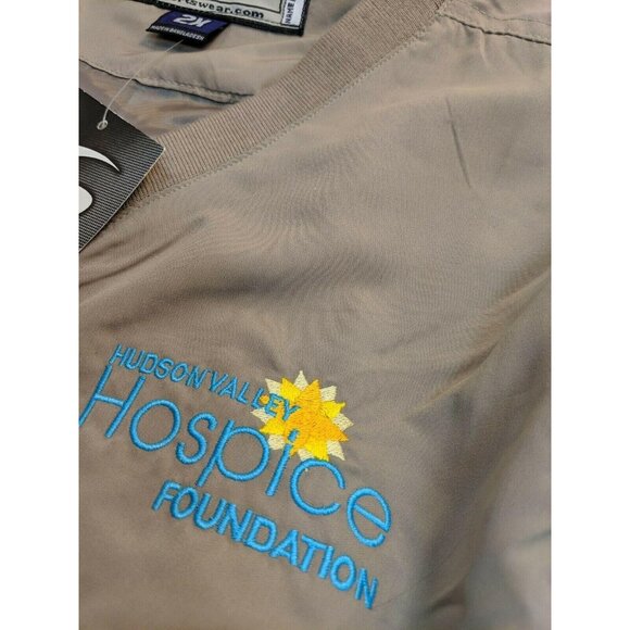 Sportswear Big 2X Beige 100% Polyester Rain Jacket  Golf Sportswear Golf 35c - Picture 4 of 12